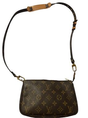 Louis Vuitton Monogram Canvas Crossbody Bag in Brown and Tan